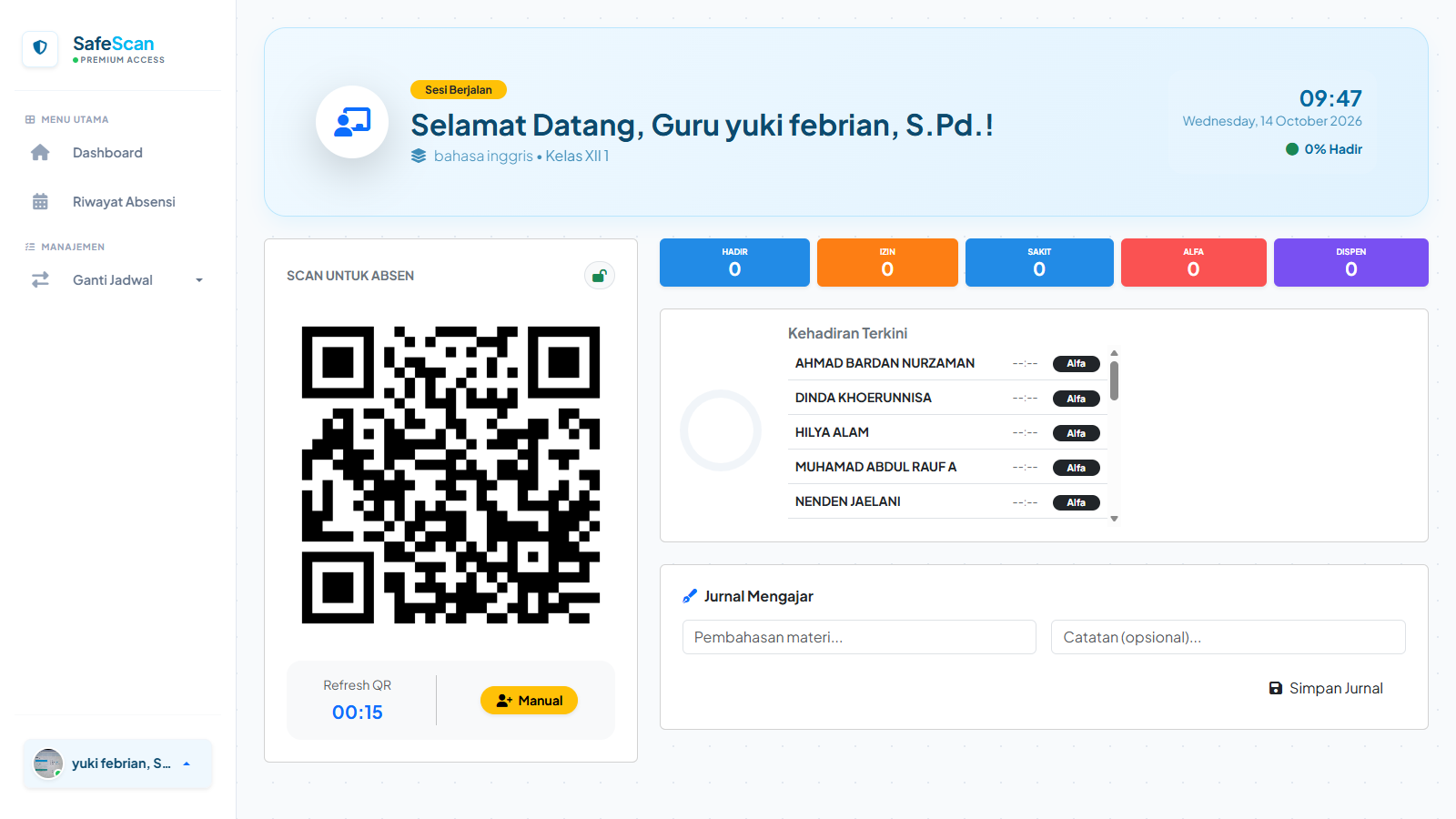 Sistem Absensi QR Code